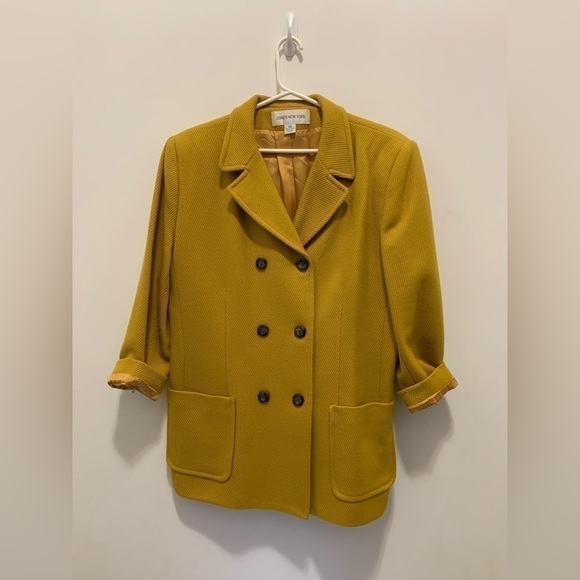 Vintage Jones New York 100%  Wool Double Breasted Jacket Size 16 - Picture 2 of 11